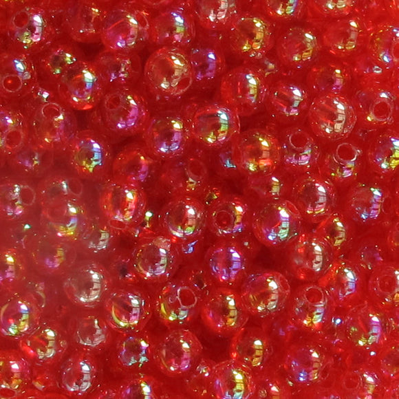 Plas 4mm rnd indian pink AB 20g/700pcs