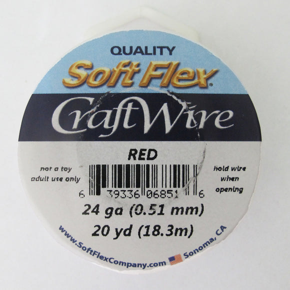 WIRE 24 Gauge .51mm red 18.3 metres NFD