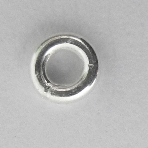 Sterling Sil 4x1mm solderd ring 10pcs