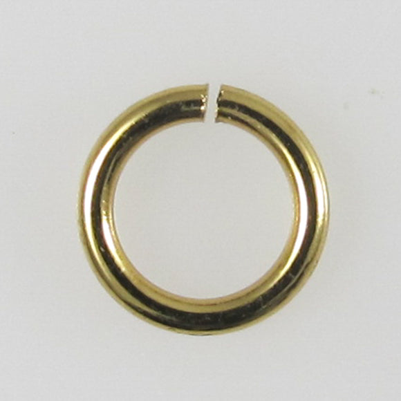 metal 6x0.9mm jumpring NF KC Gold 20pcs