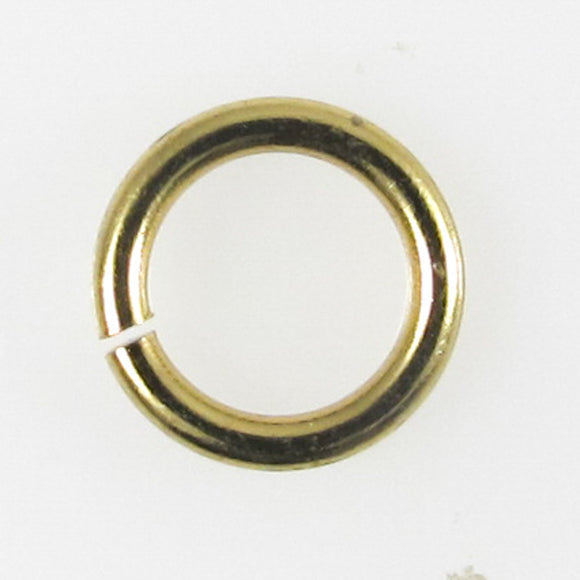 metal 6x0.9mm jumpring NF KC Gold 100pcs