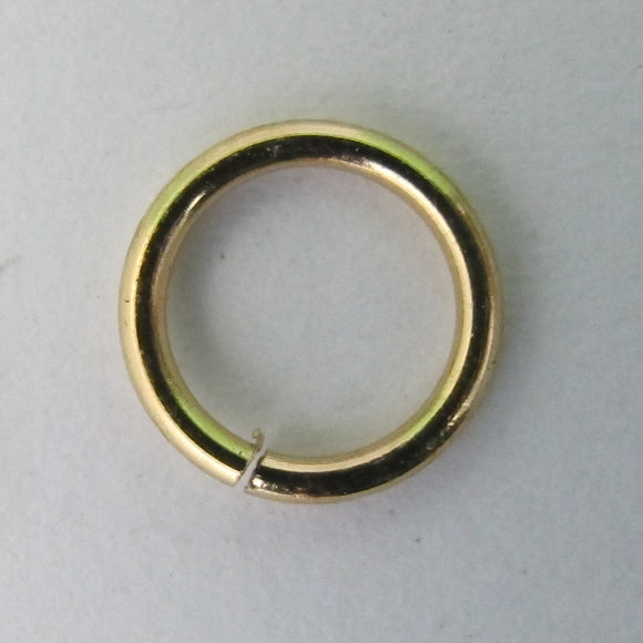 metal 8x1mm jumpring NF KC Gold 100pcs