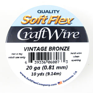 Wire 20 gauge vintage bronze 9.14m