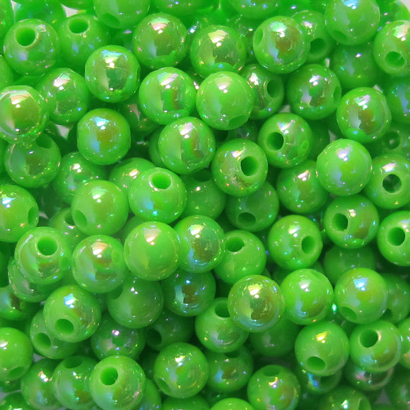 Plas 4mm rnd OPAQ LIME AB 20g/700p