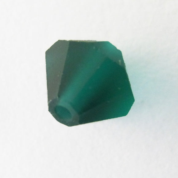 Preciosa 6mm bicone Matt EMERALD 30pc