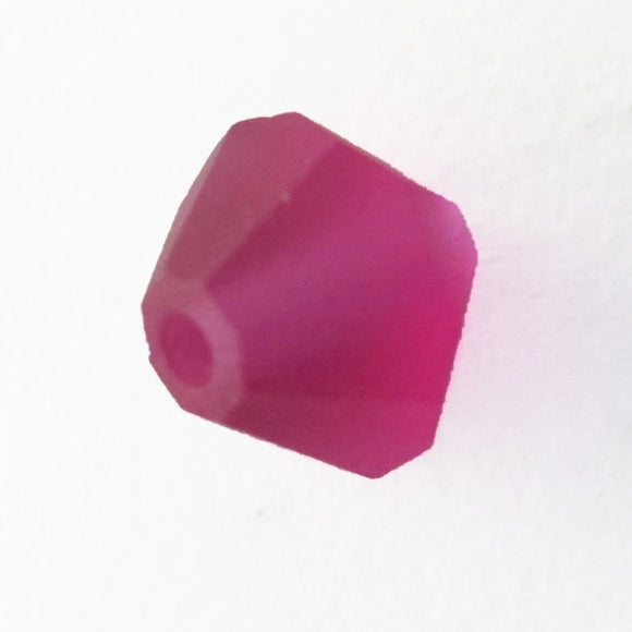 Preciosa 6mm bicone Matt FUCHSIA 30pc