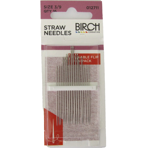 Straw needle size between 3 and 9 16 pcs