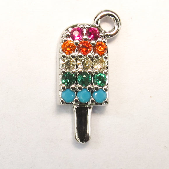 Metal 13mm ICEY POLE MULTI COL SIL 2p