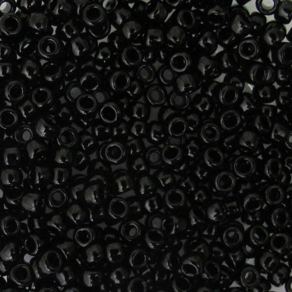 Toho #8 rnd 49 Opaque Jet 10g