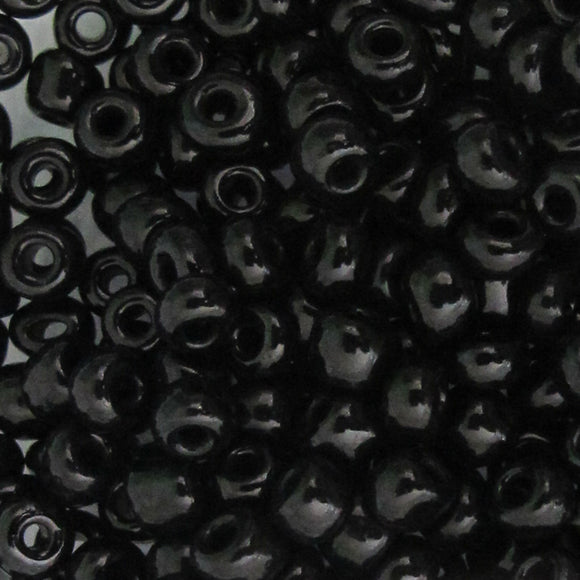 cg seed bead #6 Black 100 grams