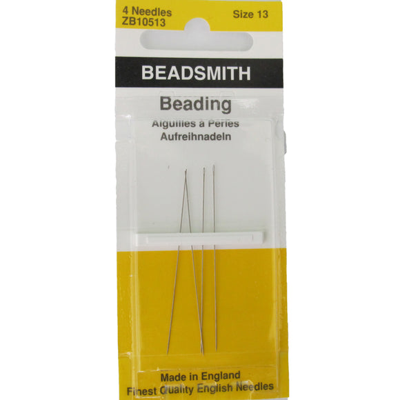 Beading needle size 13 (beadsmith) 4pcs