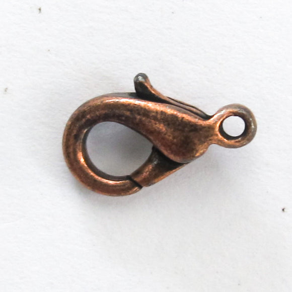 Metal 13mm parrot clasp NF ANT COP 10pcs