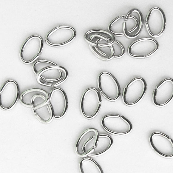 Metal 6x4x0.8mm jumpring NF NKL 100pcs