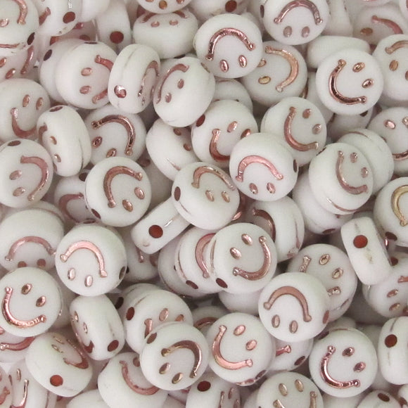 Plas 7mm coin smiley face white/R G 375