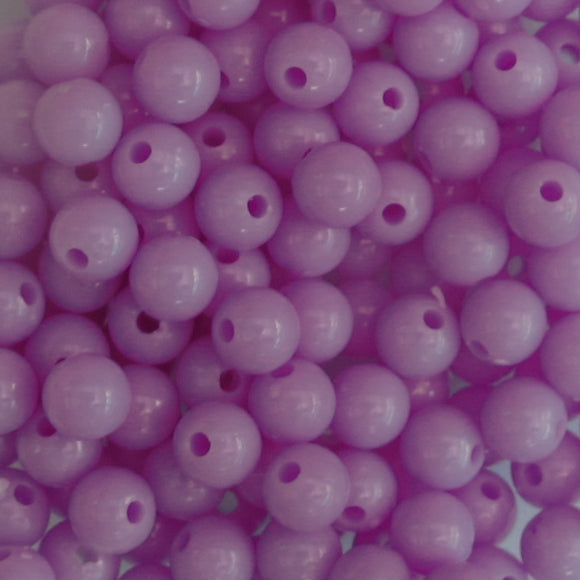 Plas 6mm rnd OPAQUE LILAC 40g/390pcs