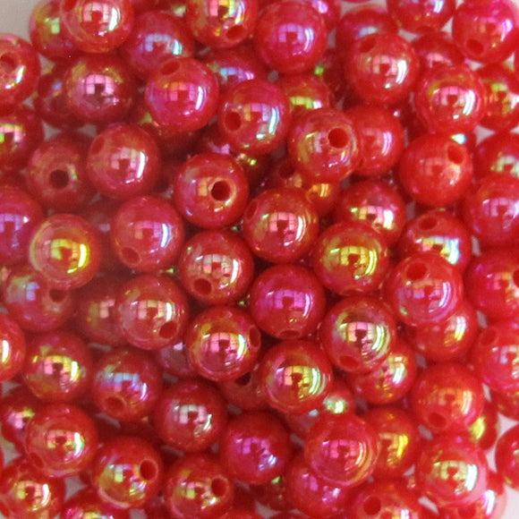 Plas 6mm rnd DARK ROSE AB 40g/390pcs