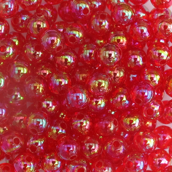 Plas 6mm rnd TRNS FUCHSIA AB 40g/390pcs