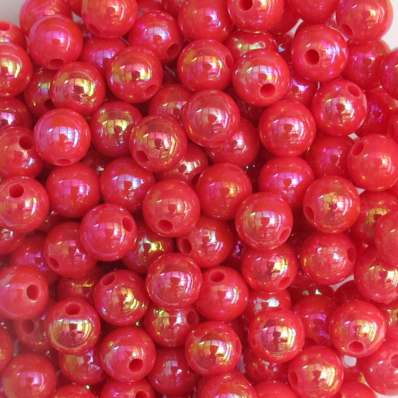 Plas 6mm rnd OPA DARK ROSE AB 40g/390pcs