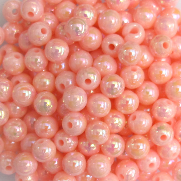 Plas 6mm rnd BABY PINK AB 40g/390pcs