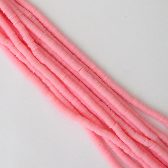 Clay 6mm heishi powder pink 40 cm