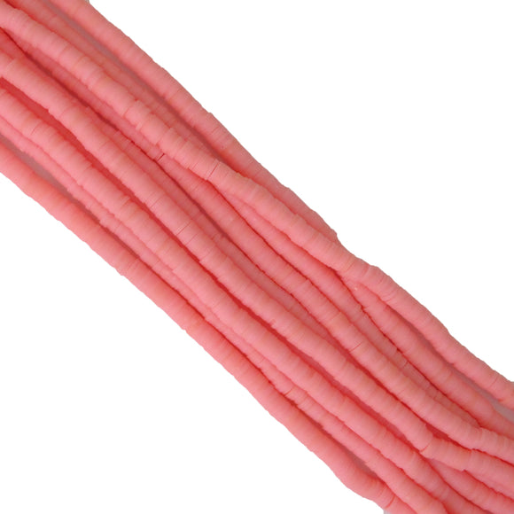 Clay 6mm heishi light rose 40 cm