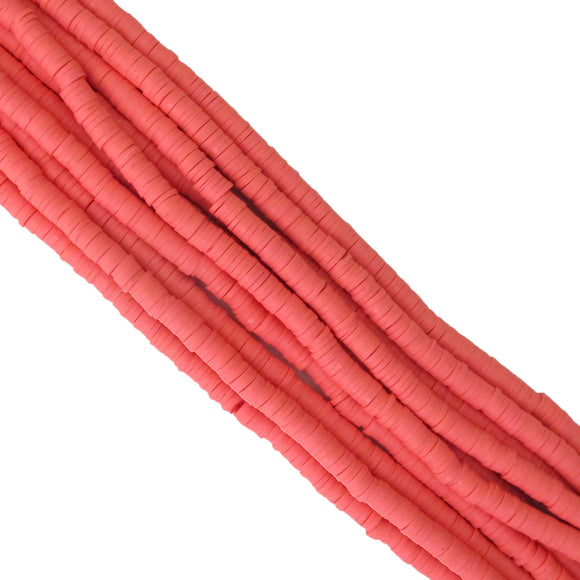 Clay 6mm heishi dusty pink 40 cm