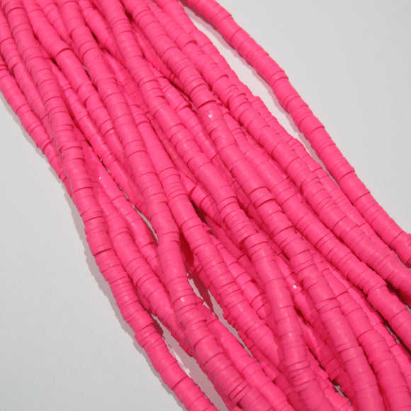 Clay 6mm heishi cerise 40 cm