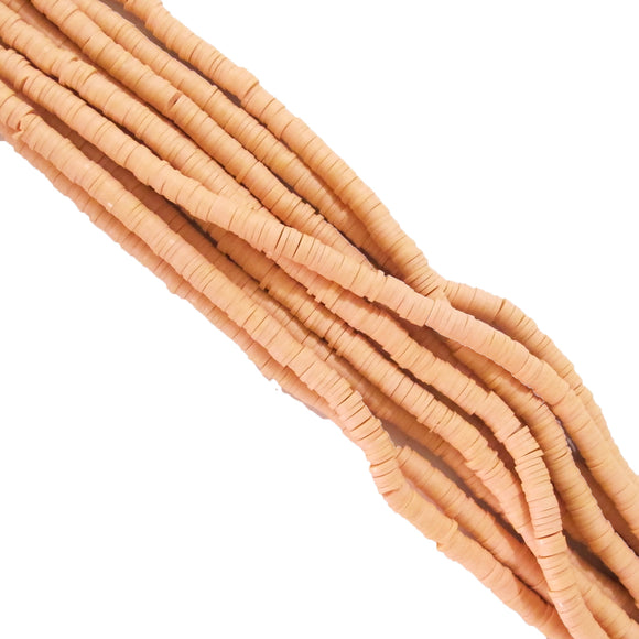 Clay 6mm heishi beige 40 cm