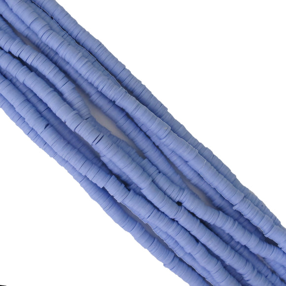 Clay 6mm heishi periwinkle 40 cm