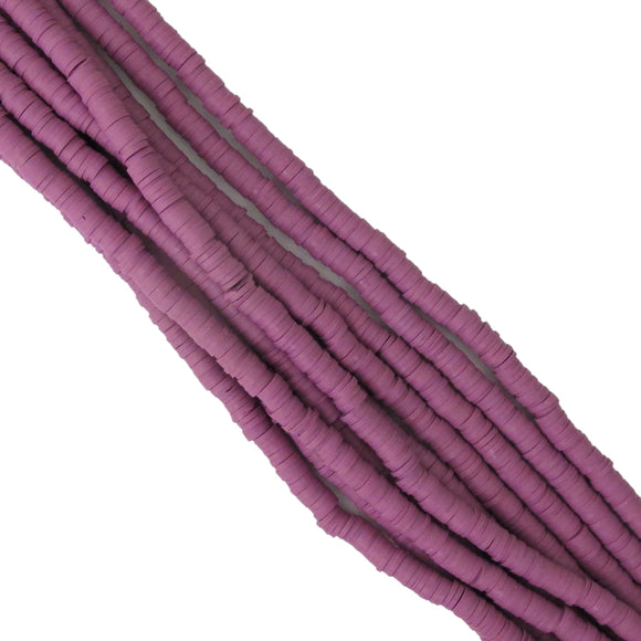Clay 6mm heishi lavender 40 cm