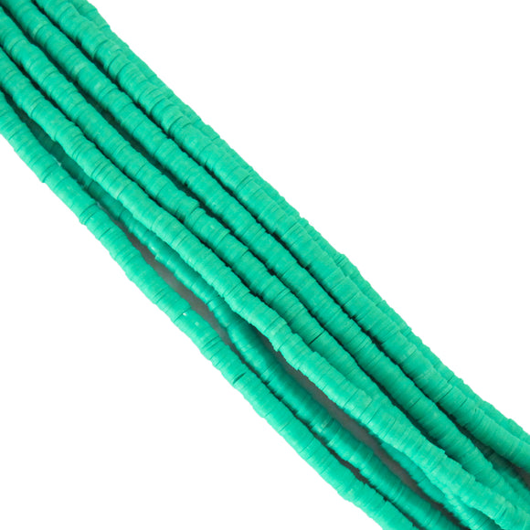 Clay 6mm heishi turquoise 40 cm