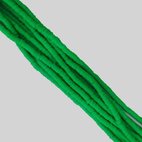 Clay 6mm heishi emerald 40 cm