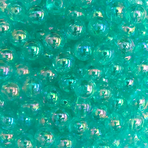 Plas 6mm rnd BLUE/GREEN 200pcs