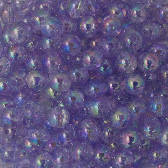 Plas 6mm rnd TRANS LILAC AB 200pcs