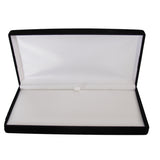Box 180x85x22mm black flock necklace box