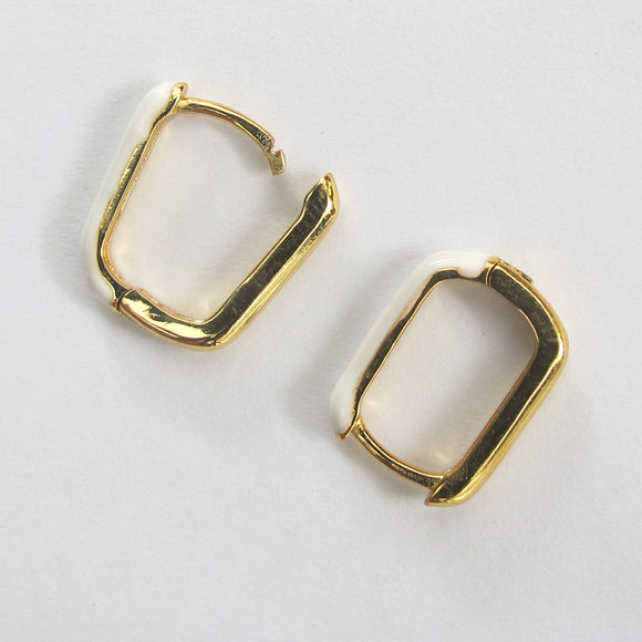 Metal 15x10mm hinged E/R RECT NF WGLD 2p