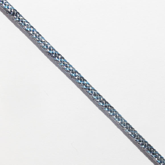 Cord 2mm rnd woven ice blue 3mts