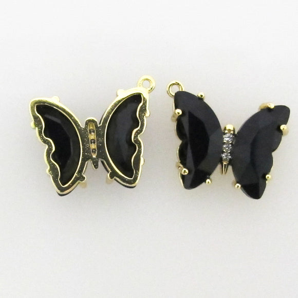 Cg 18mm butterfly off centre Blak/Gld 2p