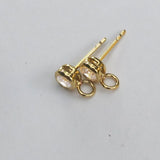 Metal 5.5mm Diam E/Ring stud NF GLD 2pc