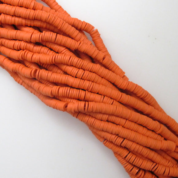 Clay 6mm heishi Mango 40 cm