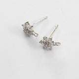 Metal 8mm Snow Flake E/R Stud NF Nkl 2pc