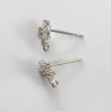 Metal 8mm Snow Flake E/R Stud NF Nkl 2pc