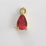 Metal 8mm Drop Rose NF GLD 4pcs