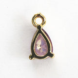 Metal 8mm Drop Amethyst NF GLD 4pcs
