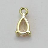 Metal 8mm Drop Gold NF GLD 4pcs