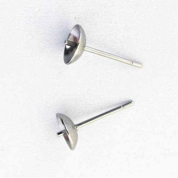 Metal 6mm SURG CUP E/R STUD 20pcs
