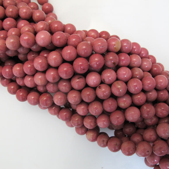 Semi prec 8mm Rhodochrosite 45pcs