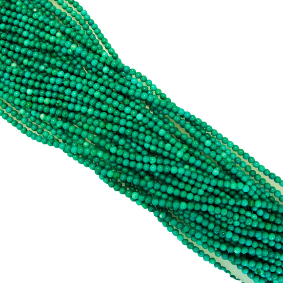 Semi Prec 2mm howlite turquoise 180+pcs.