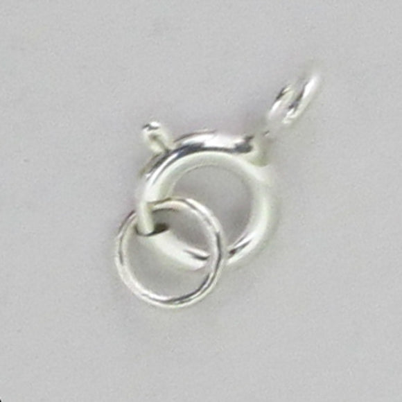 Sterling Sil 5mm bolt ring/Soldered R 4p