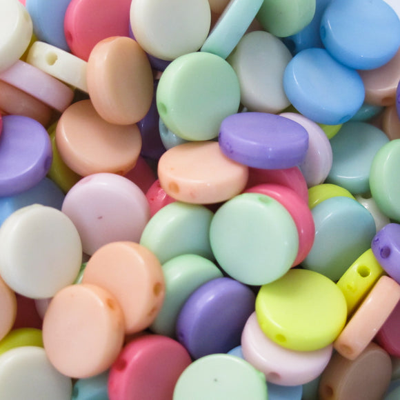 Plas 10mm coin pastel 50g/ 170+pcs